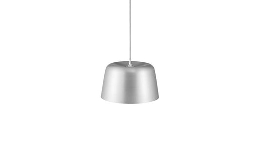 Modern aluminium hanglamp in poedercoating afwerking.