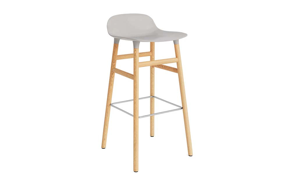 Normann Copenhagen - Form barkruk 75 cm eiken (set van 2)