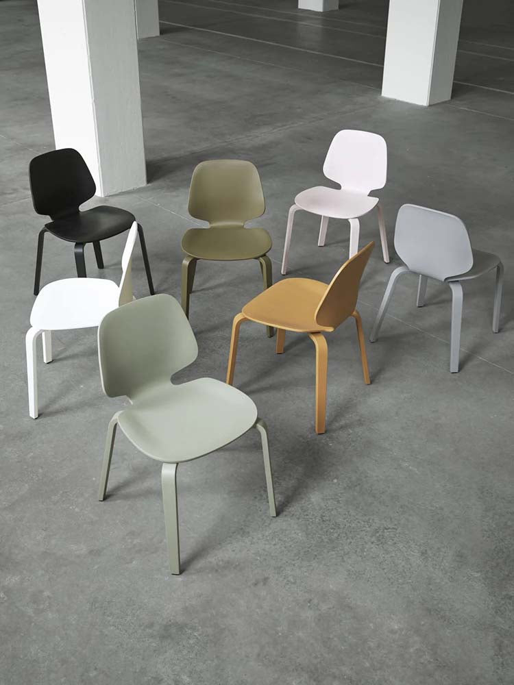 Normann Copenhagen - My Chair eetkamerstoel zwart (set van 2)